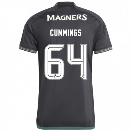 Kandiny Hombre Camiseta Daniel Cummings #64 Negro 2ª Equipación 2023/24 La Camisa Chile
