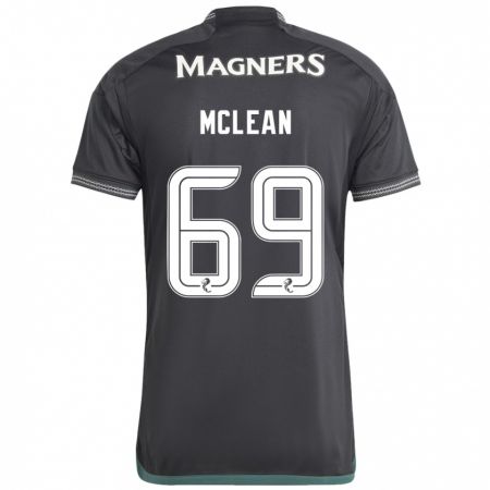Kandiny Hombre Camiseta Kai Mclean #69 Negro 2ª Equipación 2023/24 La Camisa Chile