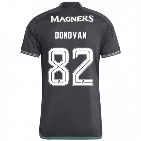 Kandiny Hombre Camiseta Colby Donovan #82 Negro 2ª Equipación 2023/24 La Camisa Chile