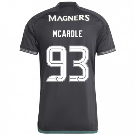 Kandiny Hombre Camiseta Sean Mcardle #93 Negro 2ª Equipación 2023/24 La Camisa Chile