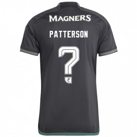 Kandiny Hombre Camiseta Cameron Patterson #0 Negro 2ª Equipación 2023/24 La Camisa Chile
