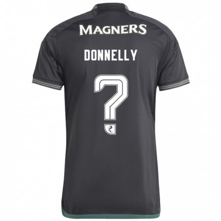 Kandiny Hombre Camiseta Jacob Donnelly #0 Negro 2ª Equipación 2023/24 La Camisa Chile