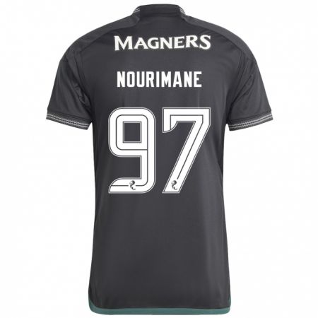 Kandiny Hombre Camiseta Addi Nourimane #97 Negro 2ª Equipación 2023/24 La Camisa Chile