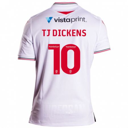 Kandiny Hombre Camiseta Tonicha Tj Dickens #10 Blanco 2ª Equipación 2023/24 La Camisa Chile