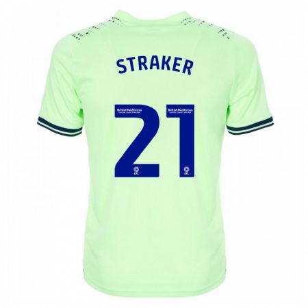 Kandiny Hombre Camiseta Jannelle Straker #21 Armada 2ª Equipación 2023/24 La Camisa Chile