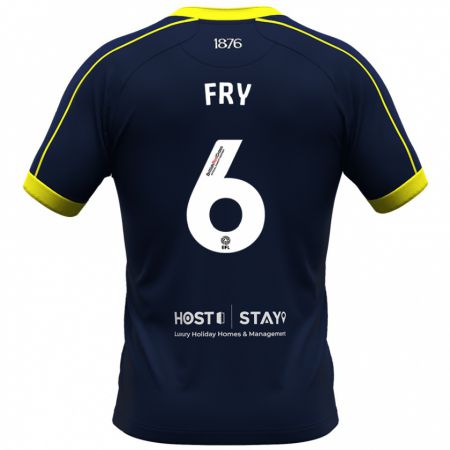 Kandiny Hombre Camiseta Dael Fry #6 Armada 2ª Equipación 2023/24 La Camisa Chile