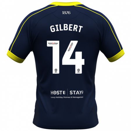 Kandiny Hombre Camiseta Alex Gilbert #14 Armada 2ª Equipación 2023/24 La Camisa Chile