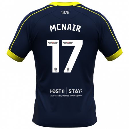 Kandiny Hombre Camiseta Paddy Mcnair #17 Armada 2ª Equipación 2023/24 La Camisa Chile