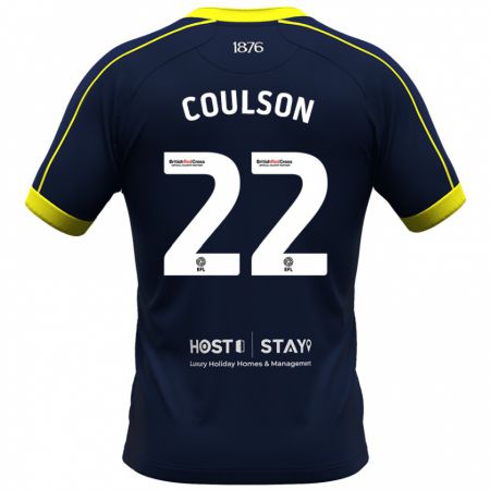 Kandiny Hombre Camiseta Hayden Coulson #22 Armada 2ª Equipación 2023/24 La Camisa Chile
