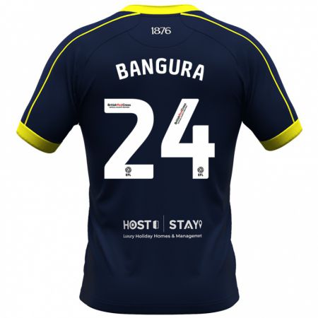 Kandiny Hombre Camiseta Alex Bangura #24 Armada 2ª Equipación 2023/24 La Camisa Chile