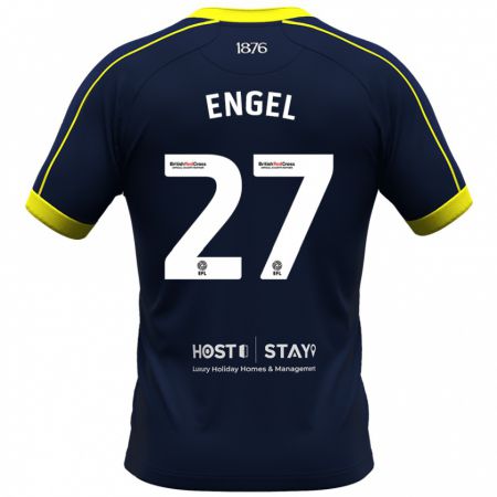 Kandiny Hombre Camiseta Lukas Engel #27 Armada 2ª Equipación 2023/24 La Camisa Chile