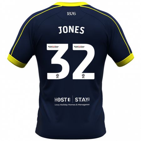 Kandiny Hombre Camiseta Jamie Jones #32 Armada 2ª Equipación 2023/24 La Camisa Chile
