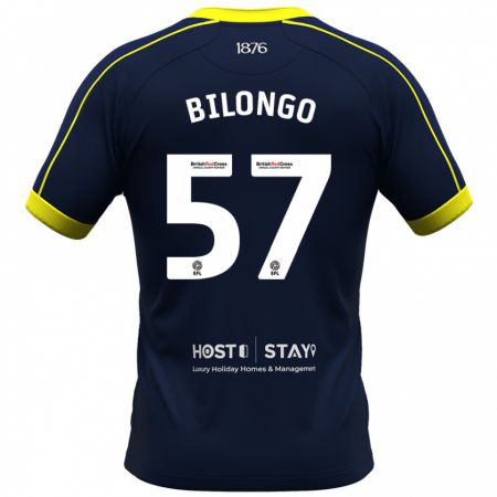 Kandiny Hombre Camiseta Bryant Bilongo #57 Armada 2ª Equipación 2023/24 La Camisa Chile