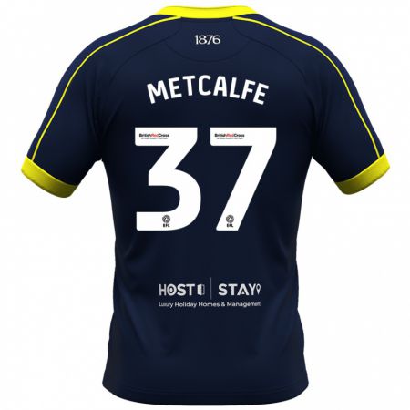 Kandiny Hombre Camiseta Max Metcalfe #37 Armada 2ª Equipación 2023/24 La Camisa Chile