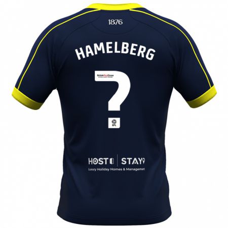 Kandiny Hombre Camiseta Eric Hamelberg #0 Armada 2ª Equipación 2023/24 La Camisa Chile