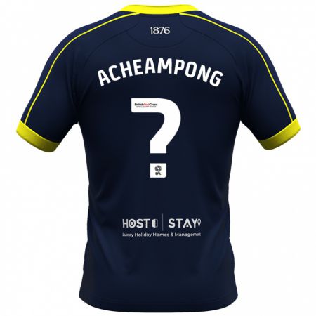 Kandiny Hombre Camiseta Prince Acheampong #0 Armada 2ª Equipación 2023/24 La Camisa Chile