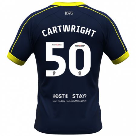 Kandiny Hombre Camiseta Fin Cartwright #50 Armada 2ª Equipación 2023/24 La Camisa Chile