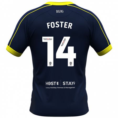 Kandiny Hombre Camiseta Emma Foster #14 Armada 2ª Equipación 2023/24 La Camisa Chile