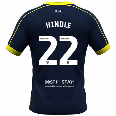 Kandiny Hombre Camiseta Rachel Hindle #22 Armada 2ª Equipación 2023/24 La Camisa Chile