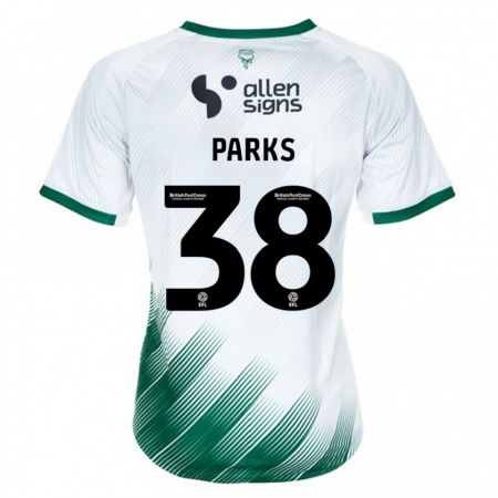 Kandiny Hombre Camiseta Charlie Parks #38 Blanco 2ª Equipación 2023/24 La Camisa Chile