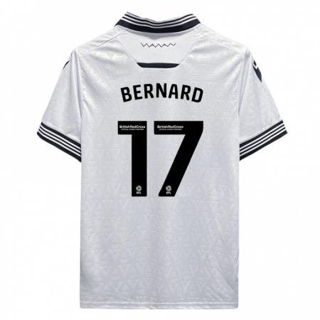 Kandiny Hombre Camiseta Di'shon Bernard #17 Blanco 2ª Equipación 2023/24 La Camisa Chile