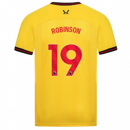 Kandiny Hombre Camiseta Jack Robinson #19 Amarillo 2ª Equipación 2023/24 La Camisa Chile