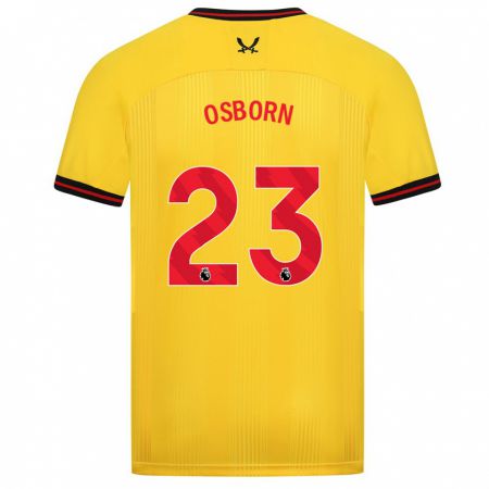 Kandiny Hombre Camiseta Ben Osborn #23 Amarillo 2ª Equipación 2023/24 La Camisa Chile