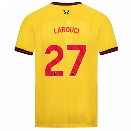 Kandiny Hombre Camiseta Yasser Larouci #27 Amarillo 2ª Equipación 2023/24 La Camisa Chile