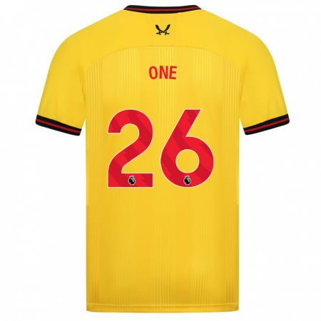 Kandiny Hombre Camiseta Ryan Oné #26 Amarillo 2ª Equipación 2023/24 La Camisa Chile