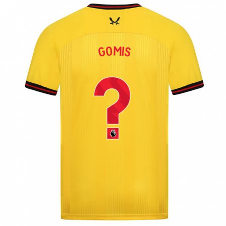 Kandiny Hombre Camiseta Nicksoen Gomis #0 Amarillo 2ª Equipación 2023/24 La Camisa Chile