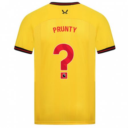 Kandiny Hombre Camiseta Jayden Prunty #0 Amarillo 2ª Equipación 2023/24 La Camisa Chile