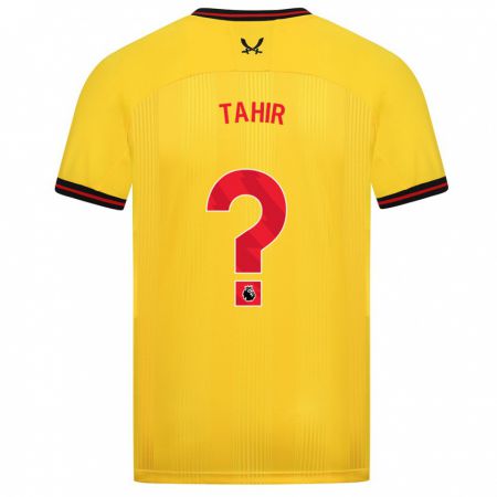 Kandiny Hombre Camiseta Zain Tahir #0 Amarillo 2ª Equipación 2023/24 La Camisa Chile