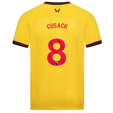 Kandiny Hombre Camiseta Maddy Cusack † #8 Amarillo 2ª Equipación 2023/24 La Camisa Chile