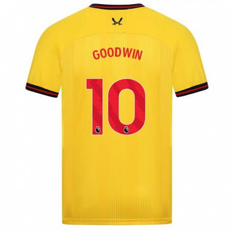 Kandiny Hombre Camiseta Isobel Goodwin #10 Amarillo 2ª Equipación 2023/24 La Camisa Chile