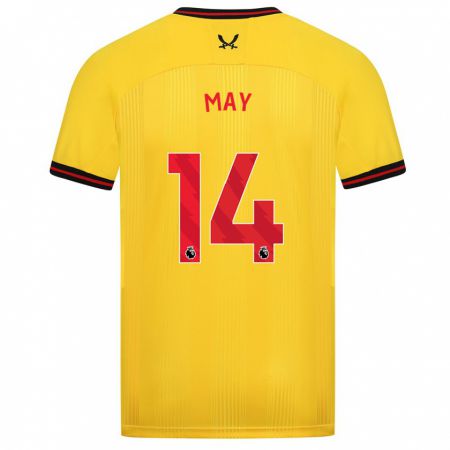 Kandiny Hombre Camiseta Ellie May #14 Amarillo 2ª Equipación 2023/24 La Camisa Chile