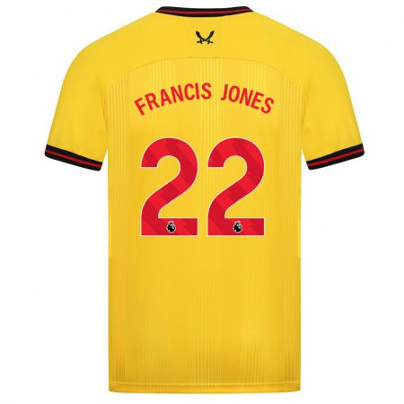Kandiny Hombre Camiseta Maria Francis-Jones #22 Amarillo 2ª Equipación 2023/24 La Camisa Chile