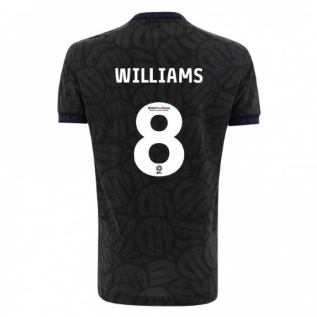 Kandiny Hombre Camiseta Joe Williams #8 Negro 2ª Equipación 2023/24 La Camisa Chile