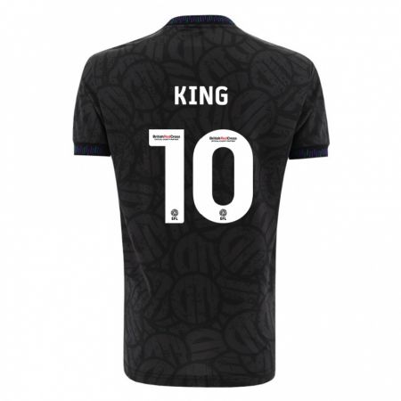 Kandiny Hombre Camiseta Andy King #10 Negro 2ª Equipación 2023/24 La Camisa Chile