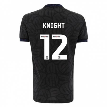 Kandiny Hombre Camiseta Jason Knight #12 Negro 2ª Equipación 2023/24 La Camisa Chile