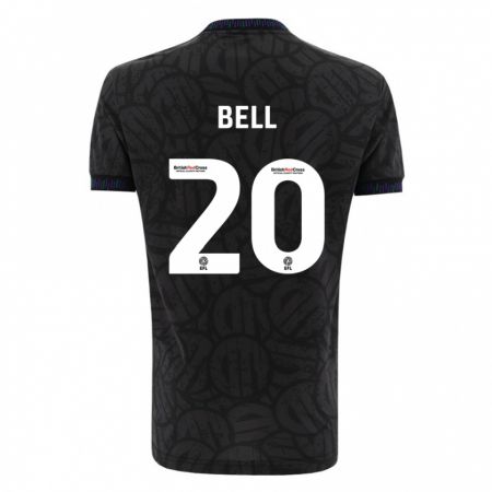 Kandiny Hombre Camiseta Sam Bell #20 Negro 2ª Equipación 2023/24 La Camisa Chile
