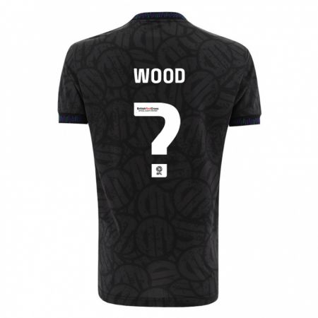 Kandiny Hombre Camiseta Callum Wood #0 Negro 2ª Equipación 2023/24 La Camisa Chile