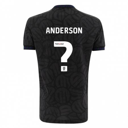 Kandiny Hombre Camiseta Taine Anderson #0 Negro 2ª Equipación 2023/24 La Camisa Chile