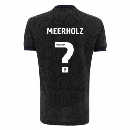 Kandiny Hombre Camiseta Jed Meerholz #0 Negro 2ª Equipación 2023/24 La Camisa Chile
