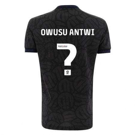 Kandiny Hombre Camiseta Filbert Owusu-Antwi #0 Negro 2ª Equipación 2023/24 La Camisa Chile