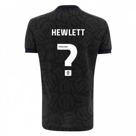 Kandiny Hombre Camiseta Callum Hewlett #0 Negro 2ª Equipación 2023/24 La Camisa Chile