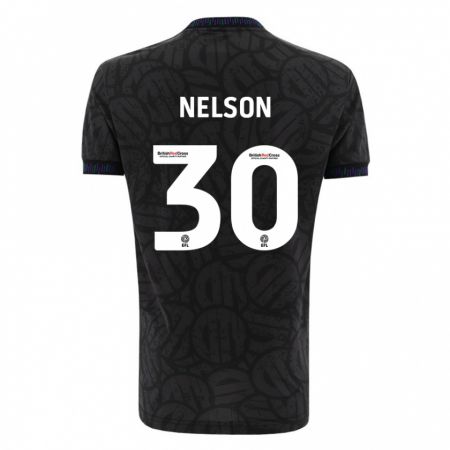 Kandiny Hombre Camiseta Raekwon Nelson #30 Negro 2ª Equipación 2023/24 La Camisa Chile