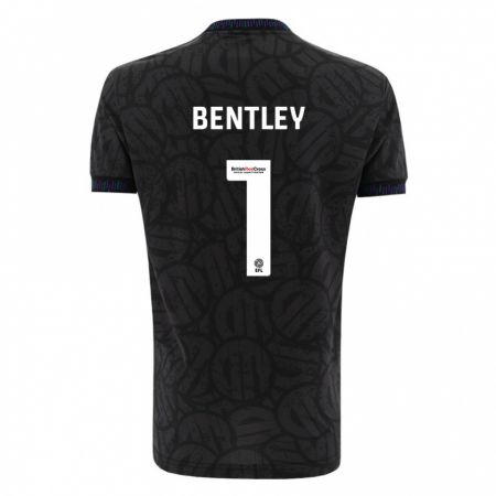 Kandiny Hombre Camiseta Fran Bentley #1 Negro 2ª Equipación 2023/24 La Camisa Chile