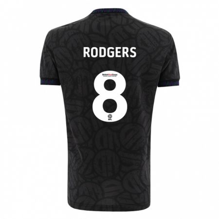 Kandiny Hombre Camiseta Amy Rodgers #8 Negro 2ª Equipación 2023/24 La Camisa Chile