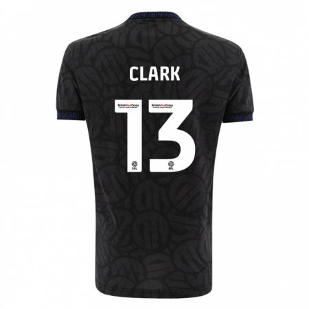 Kandiny Hombre Camiseta Olivia Clark #13 Negro 2ª Equipación 2023/24 La Camisa Chile