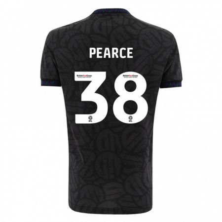Kandiny Hombre Camiseta Manon Pearce #38 Negro 2ª Equipación 2023/24 La Camisa Chile